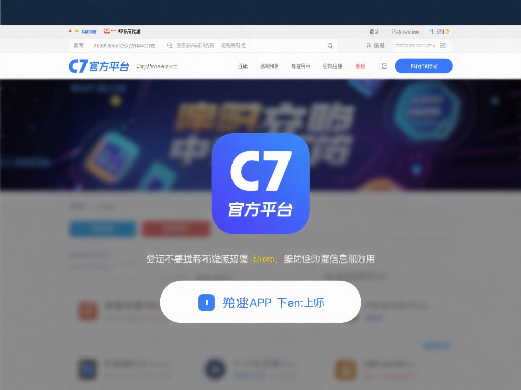 访问官方渠道：打开浏览器，输入c7娱乐平台的官方网